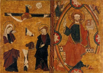 Kalvarienberg und Christus in Majestät
